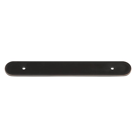 Gliderite Hardware 7-1/4 in. Oil Rubbed Bronze Rounded Back Plate 5-1/16 in. Center to Center - 7343-128-ORB, 25PK 7343-128-ORB-25